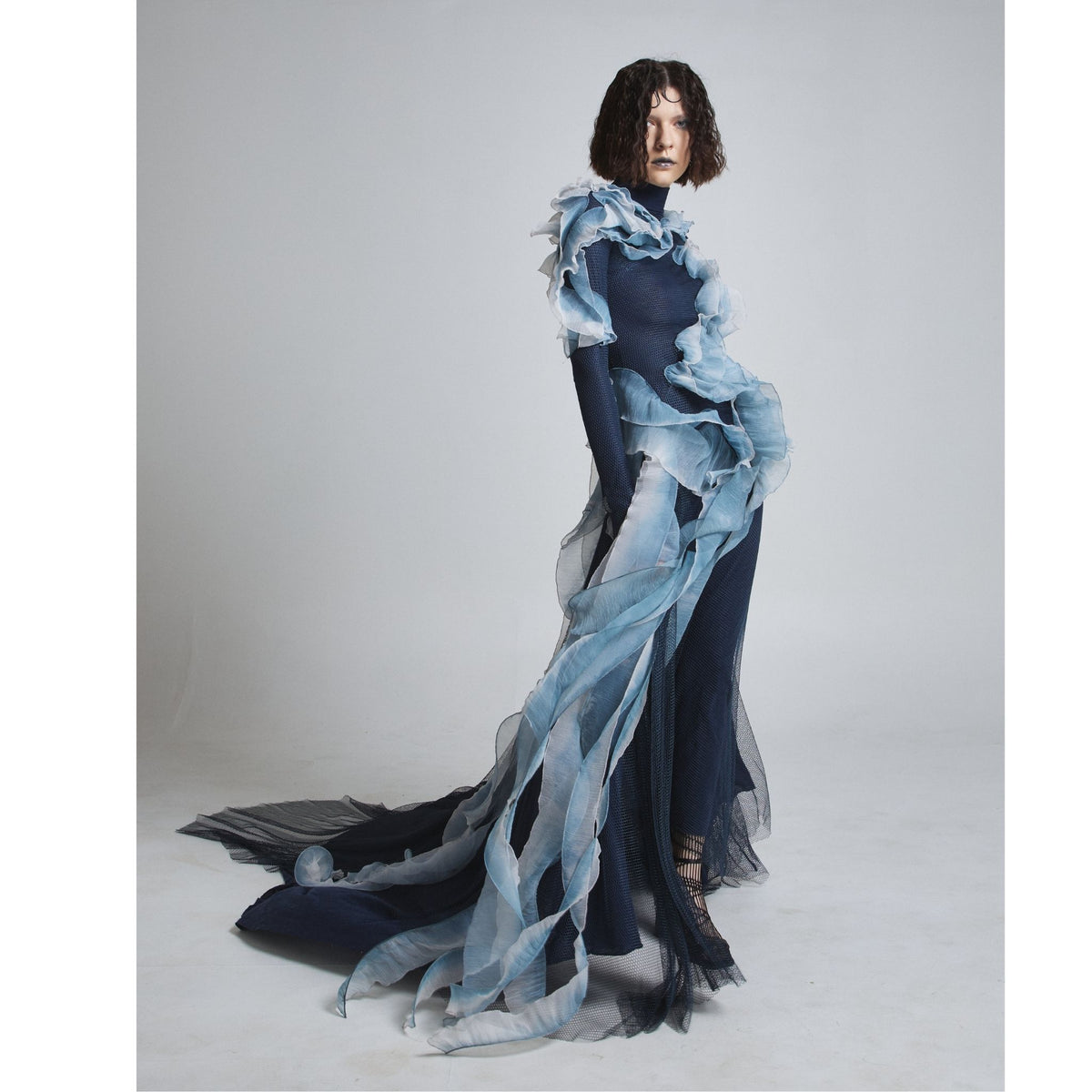 Midnight Siren 2in1 Gown in Petrol Blue