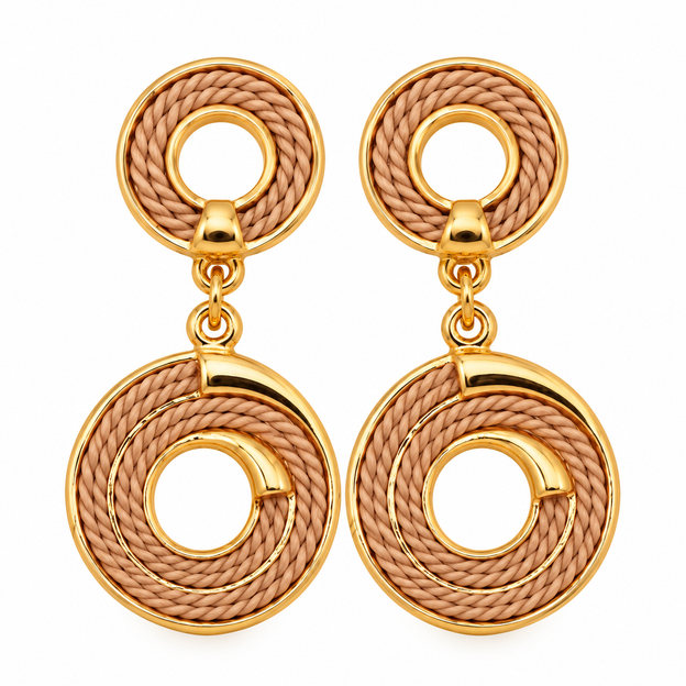 The Double Round Buriti Earrings