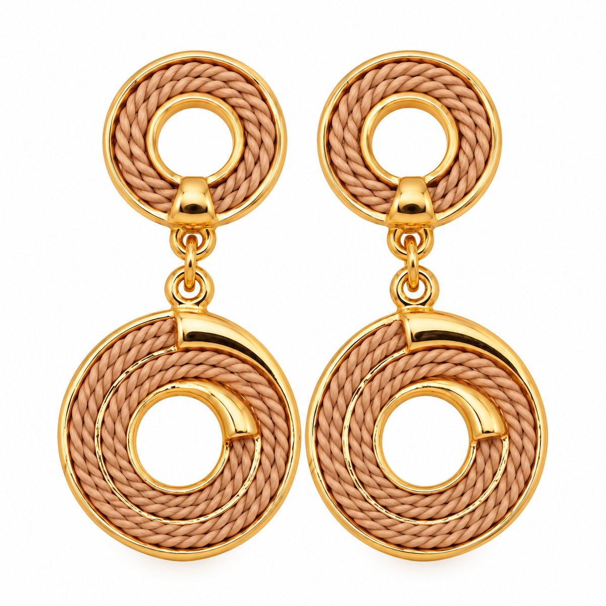 The Double Round Buriti Earrings