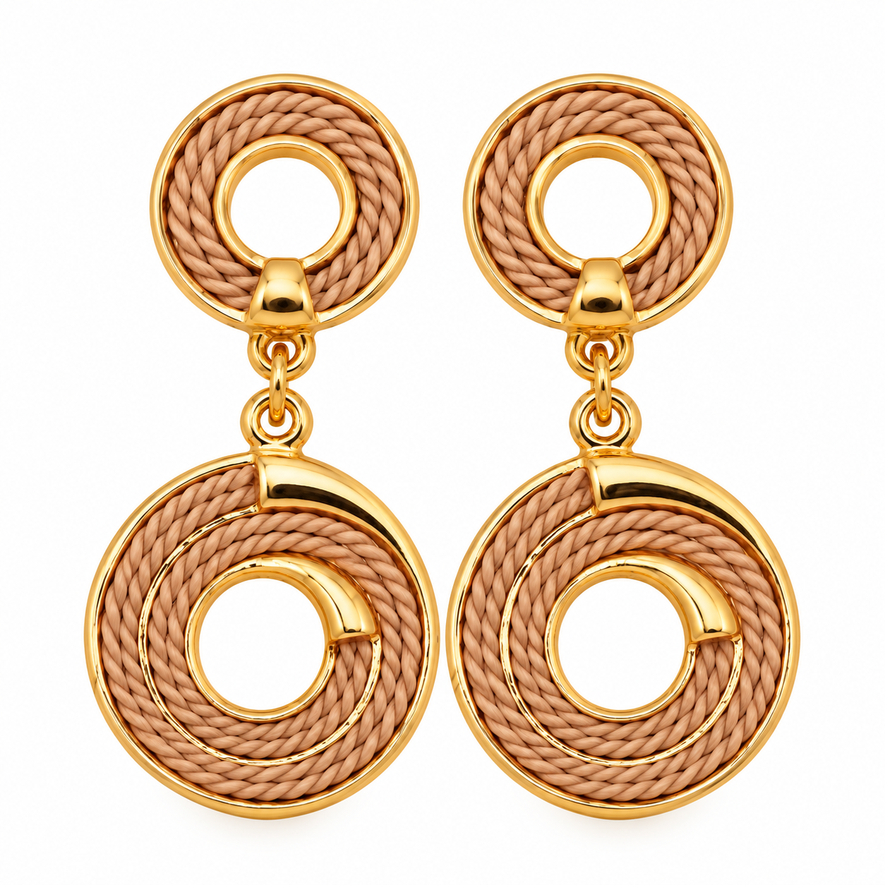 The Double Round Buriti Earrings
