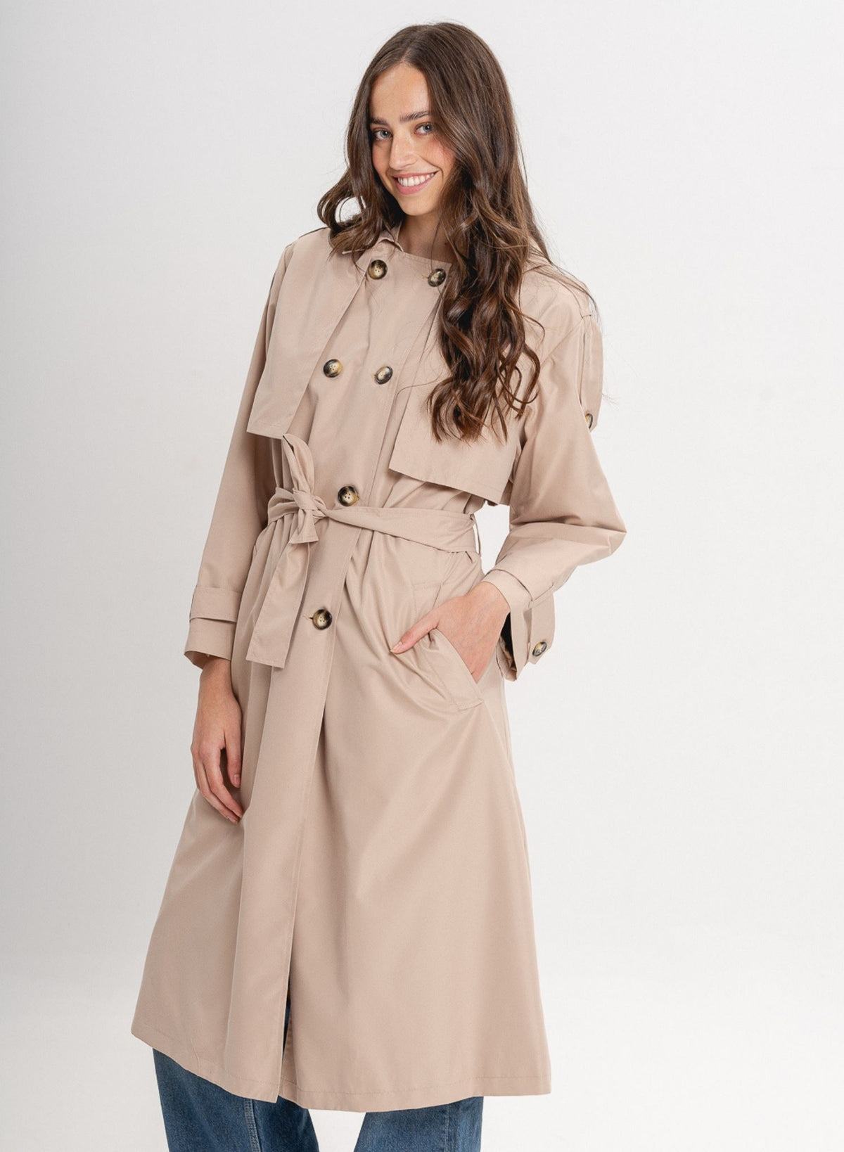 SECO - Bronx Trench Coat | Beige, buy at DOORS NYC