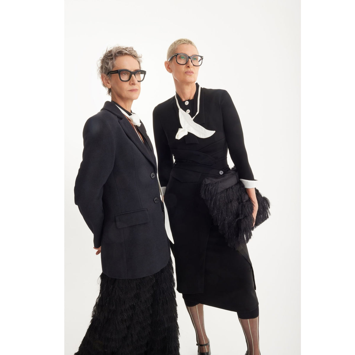 Stylish Formal Fitted Midi Dress | Black