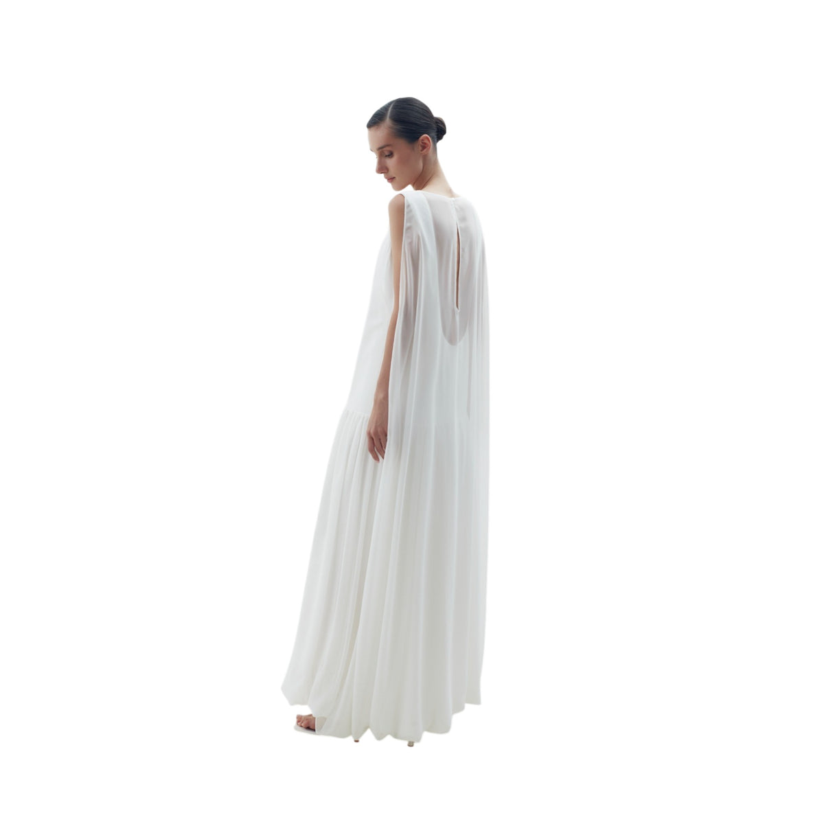 Off-White Cape Cloud Midi Dress