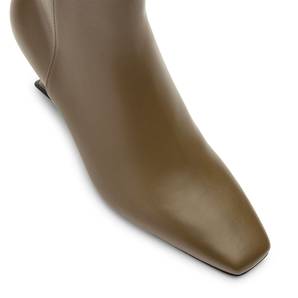 BENEDETTA BOROLI- Edna Ankle Boot Taupe  PR Sample at DOORS NYC PR showroom