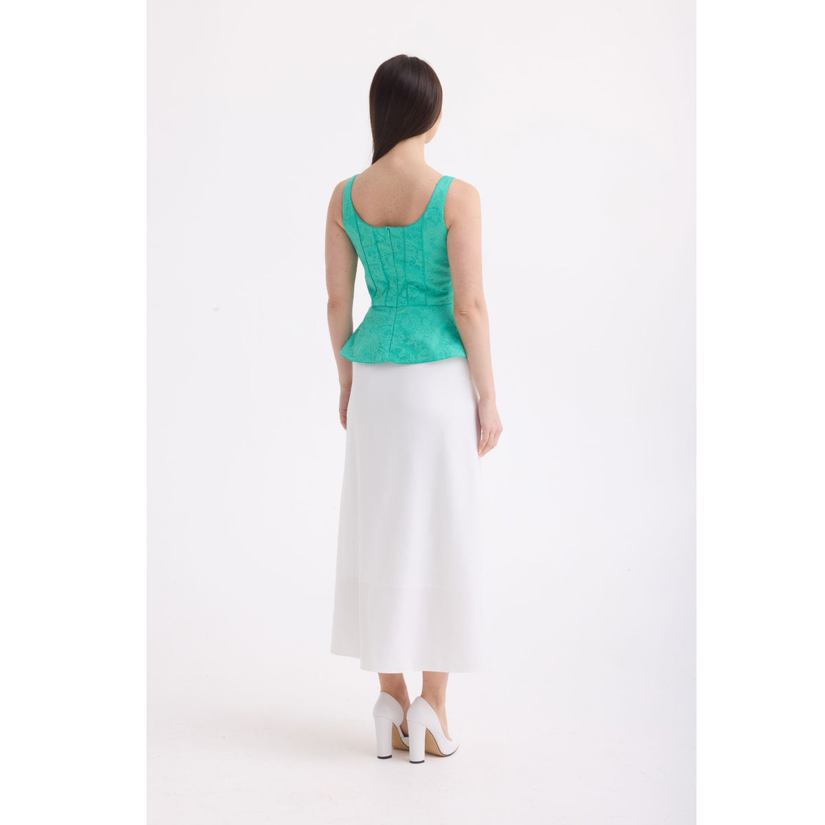 Aqua Lace Corset Top