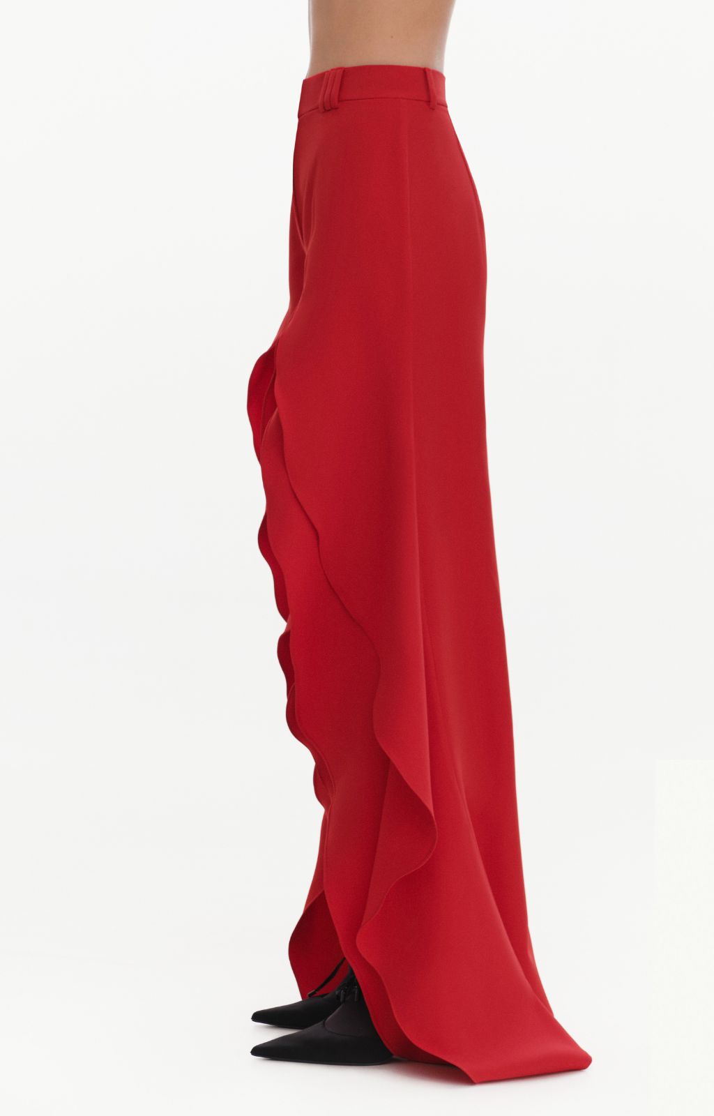 KRIS MARAN - Rose Petals Pants | Red buy at DOORS NYC