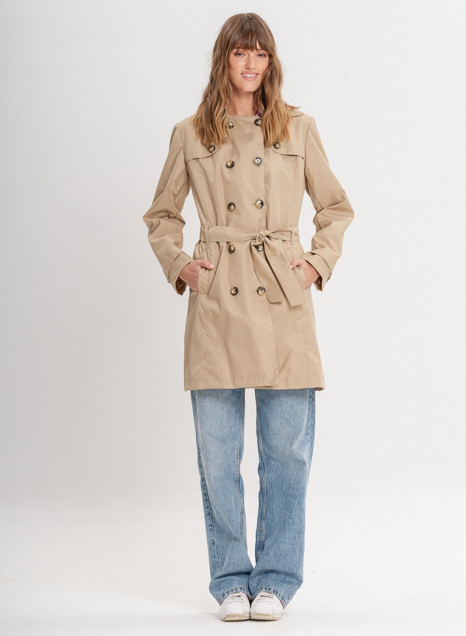 SECO - Beige Manhattan trench coat, buy at DOORS NYC