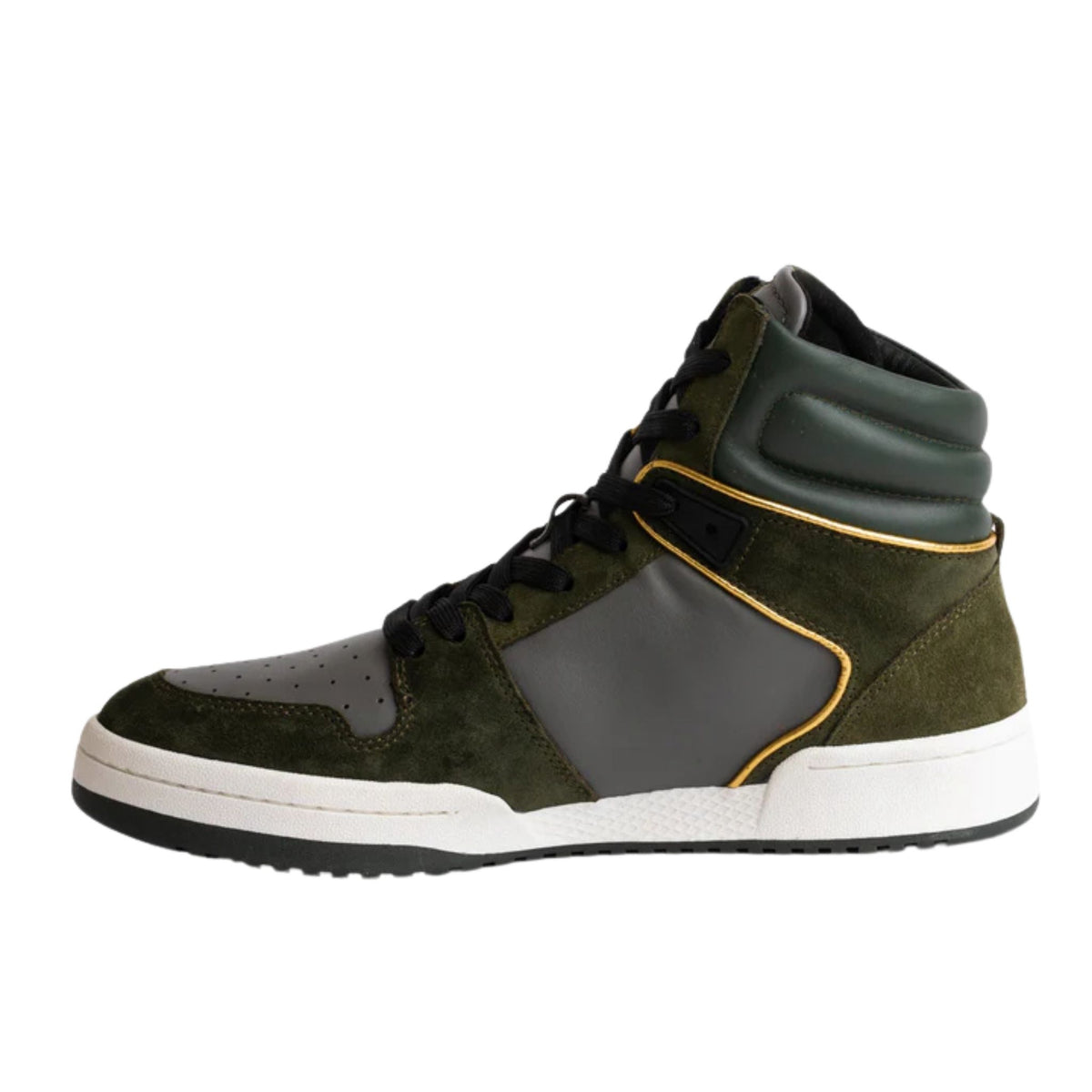FRESHY - Bounce High-Top Sneakers Olive Green, buy at DOORS NYC