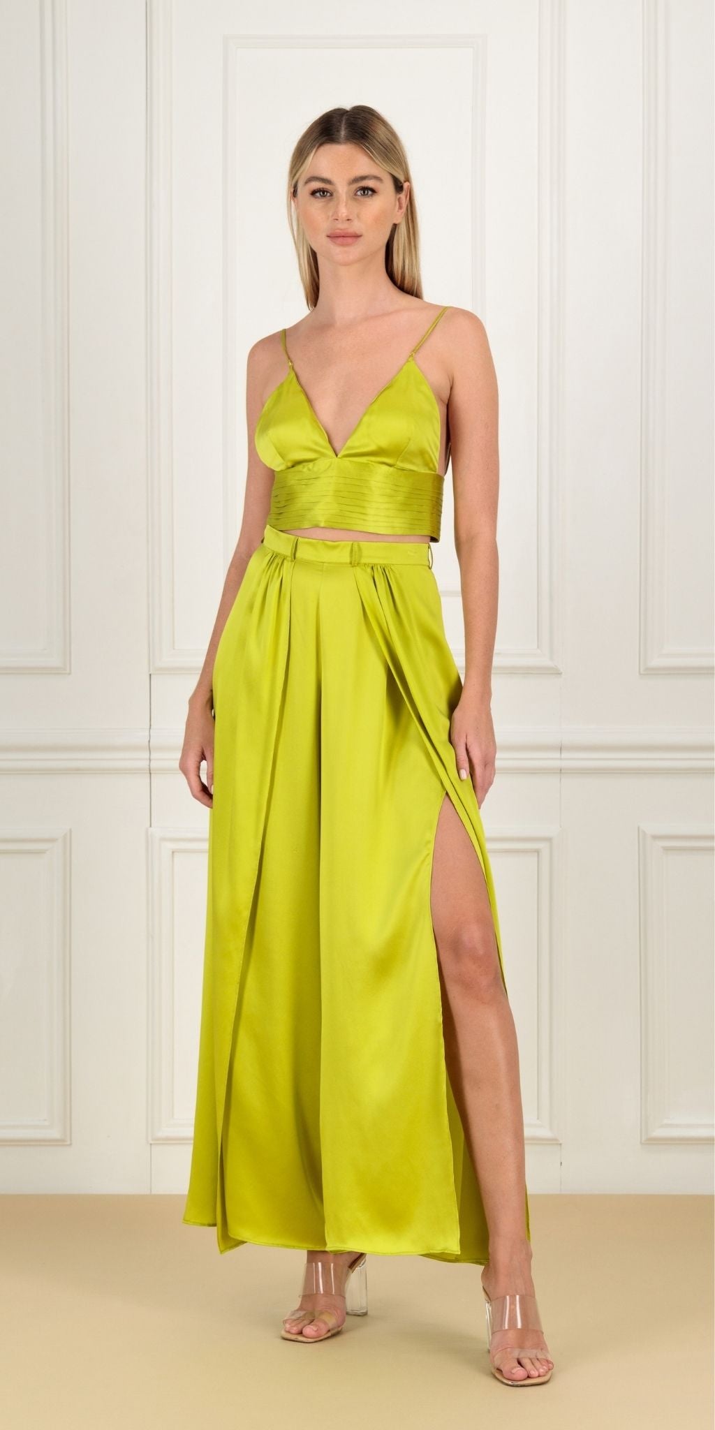 KAIANE DESIGNS - Oasis Silk Crop Top at DOORS NYC