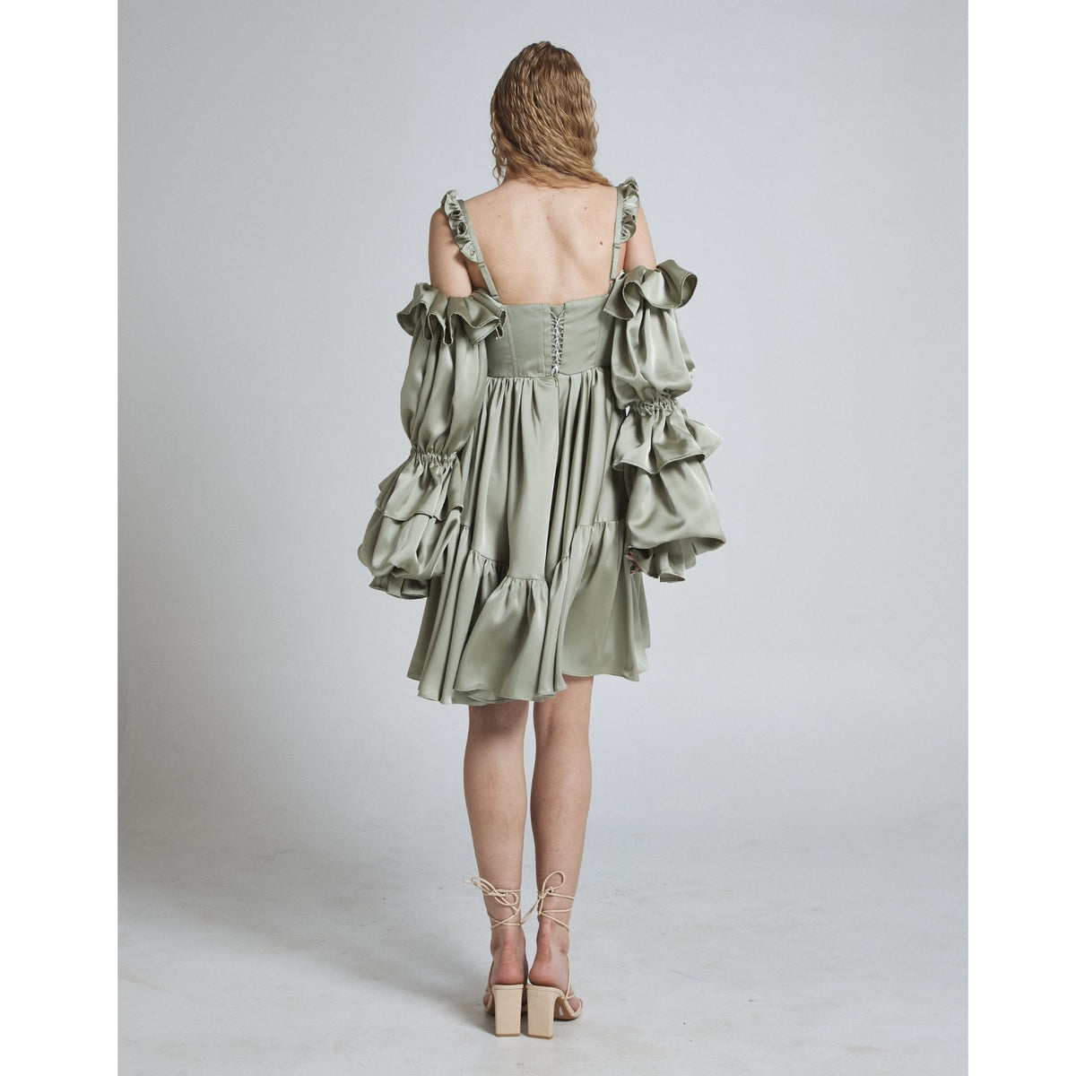 Nordic Shell 2in1 Dress in Sage Green