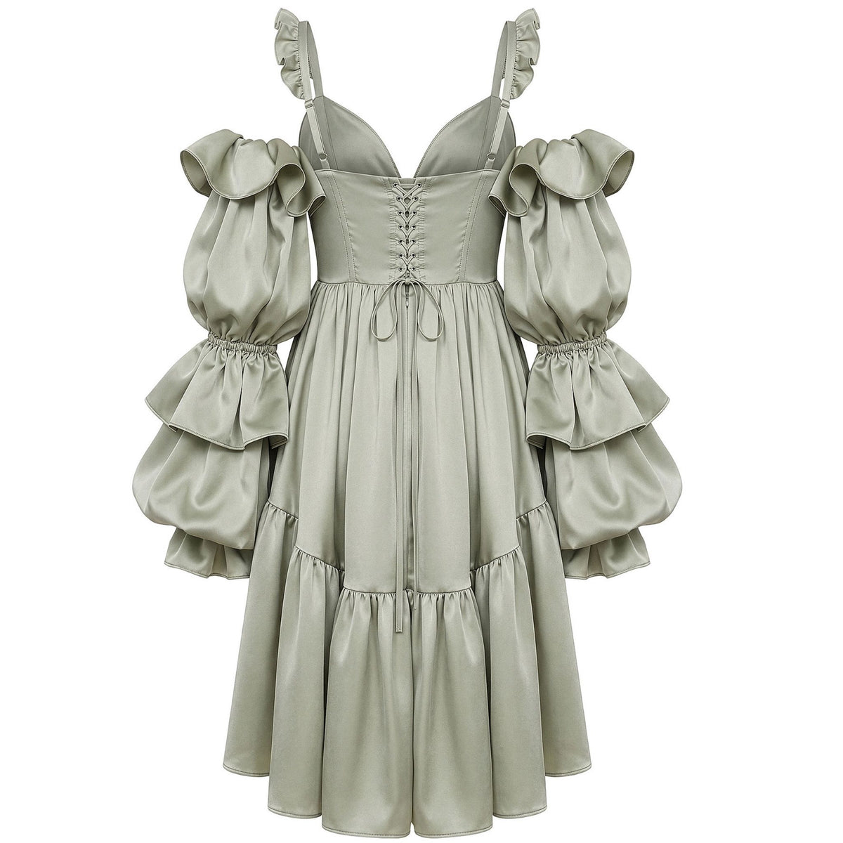 Nordic Shell 2in1 Dress in Sage Green