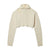 Distressed Hoodie Sweater | Ivory