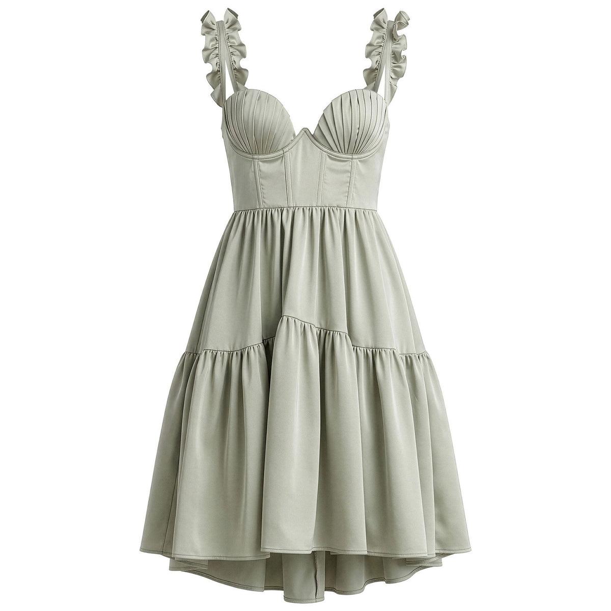 Nordic Shell 2in1 Dress in Sage Green