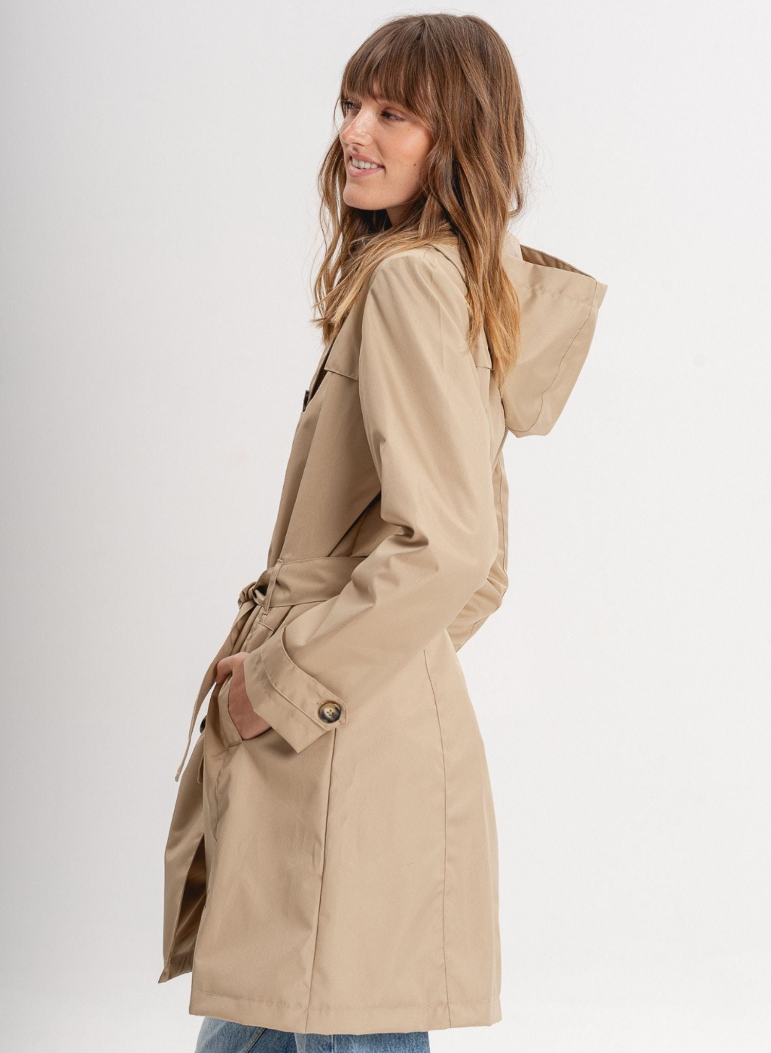 SECO - Beige Manhattan trench coat, buy at DOORS NYC