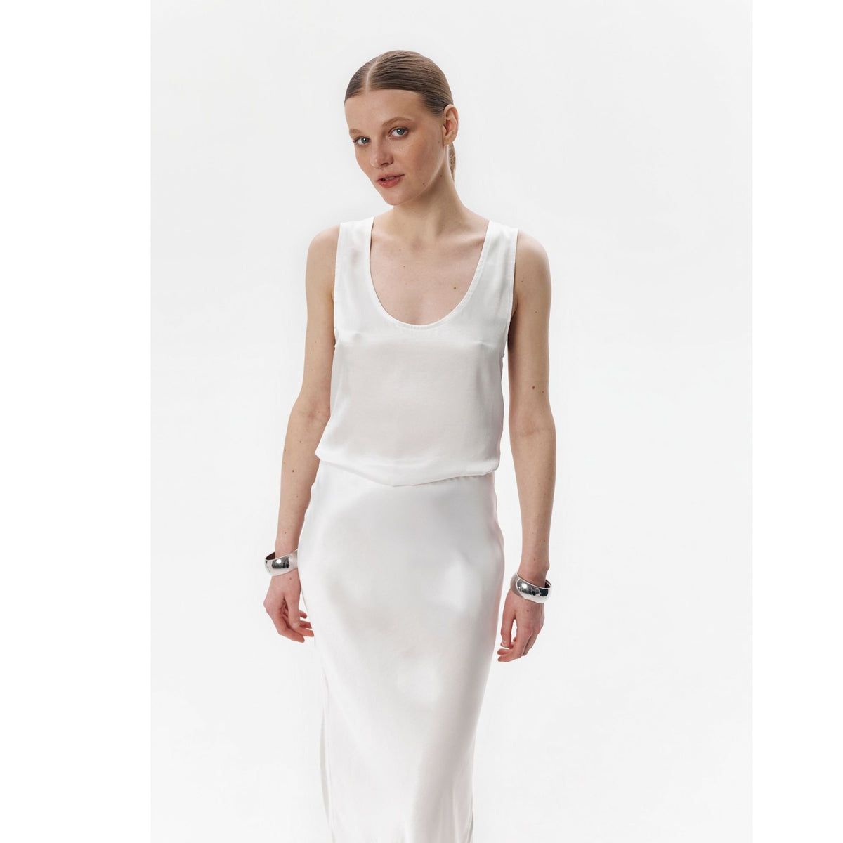 White LUNA Top