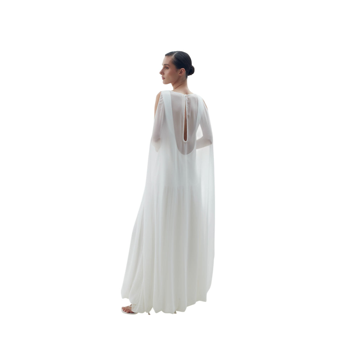 Off-White Cape Cloud Midi Dress