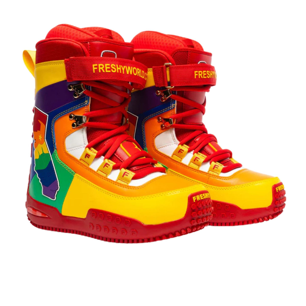 FRESHY - Pow Stomps Boots | Rainbow, buy at DOORS NYC