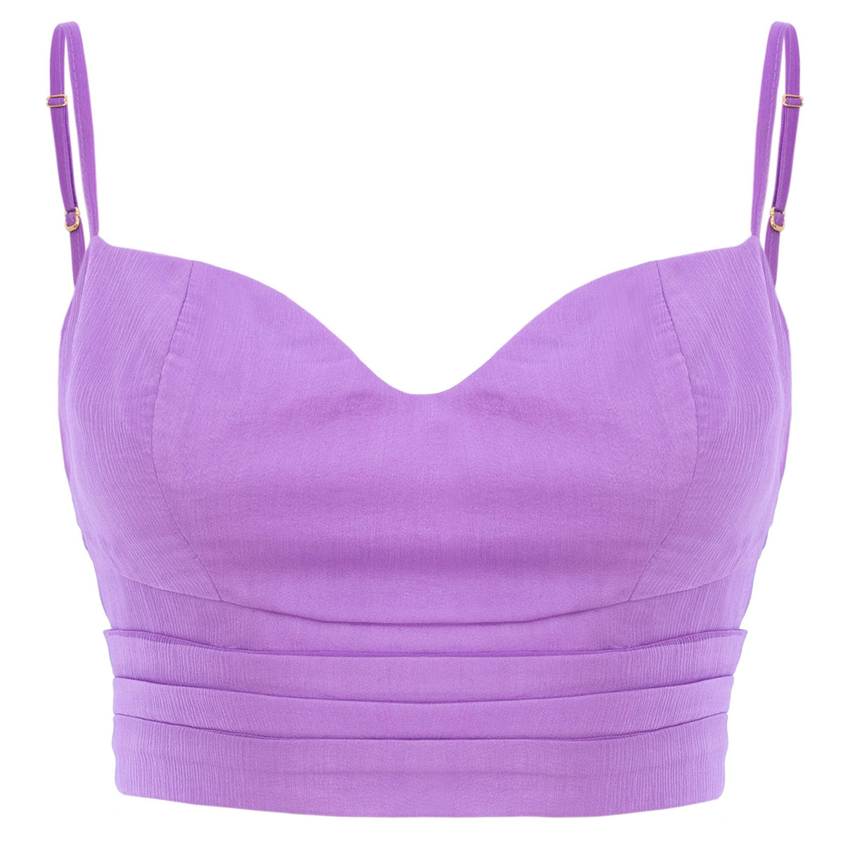 Lilac Silk Corset Top