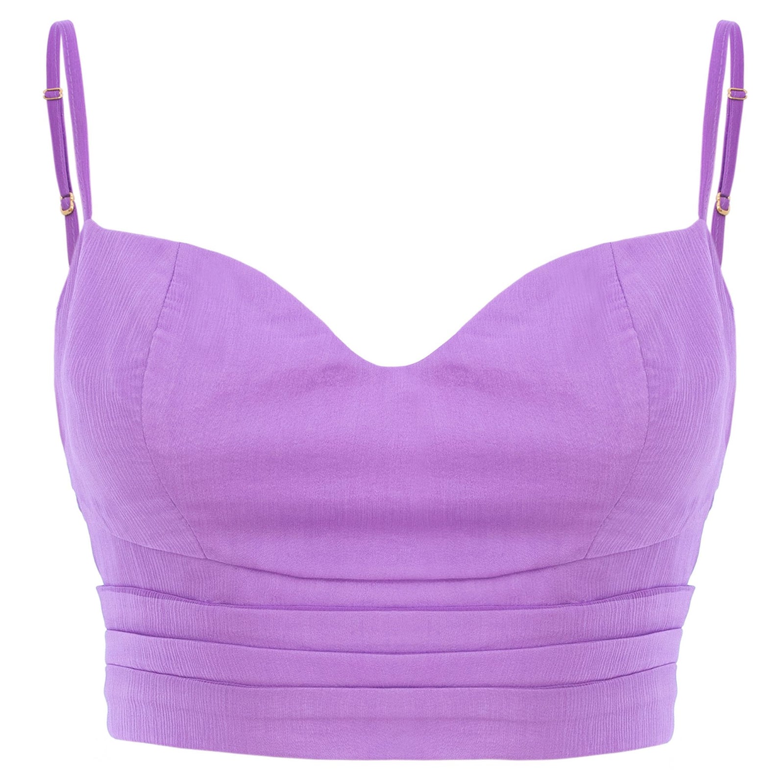 Lilac Silk Corset Top