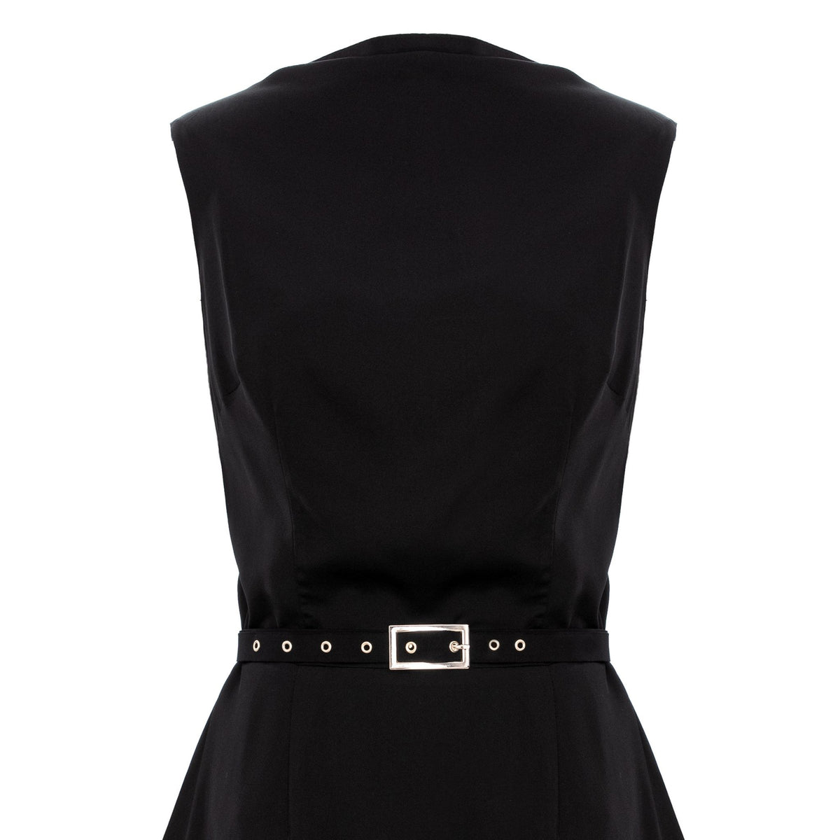 A line Viscose Mini Summer Dress - Black