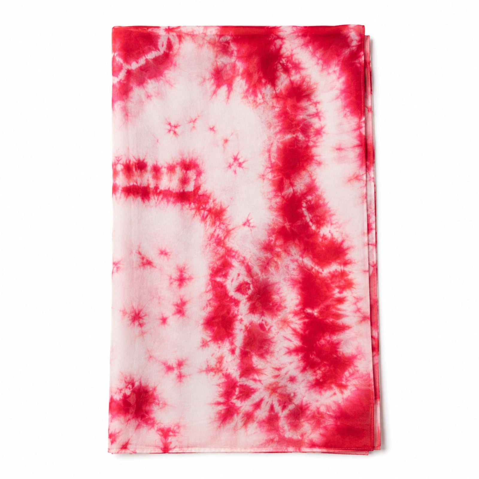 Crimson Shibori Scarf | PR Sample