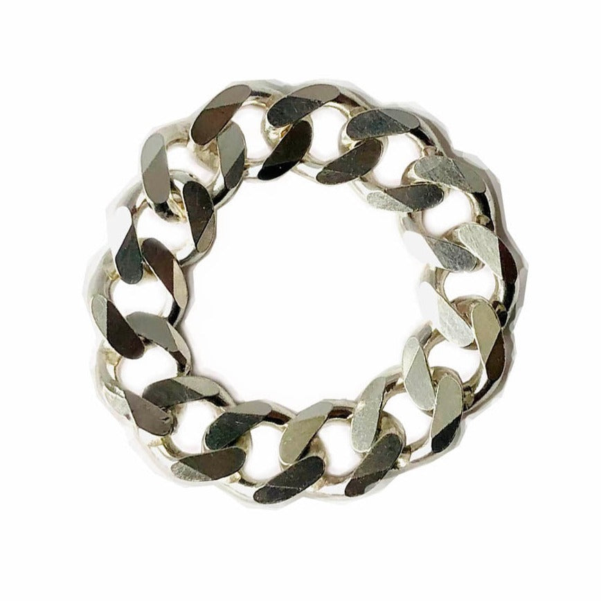 AKI ROC JEWELRY - Serenity Chain Ring | Sterling Silver, buy at DOORS NYC