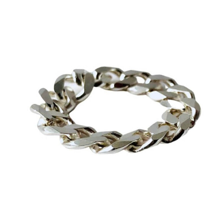 AKI ROC JEWELRY - Serenity Chain Ring | Sterling Silver, buy at DOORS NYC