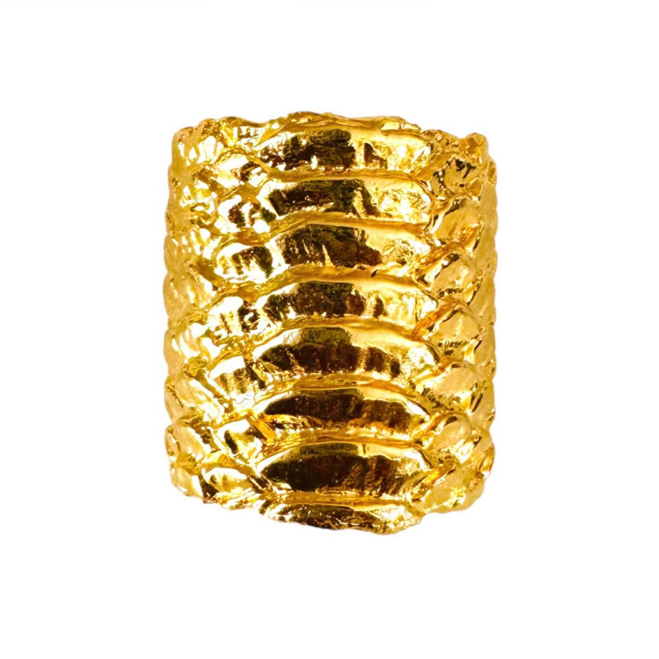 AKI ROC JEWELRY - Fortune Ring | Brass Gold, buy at DOORS NYC