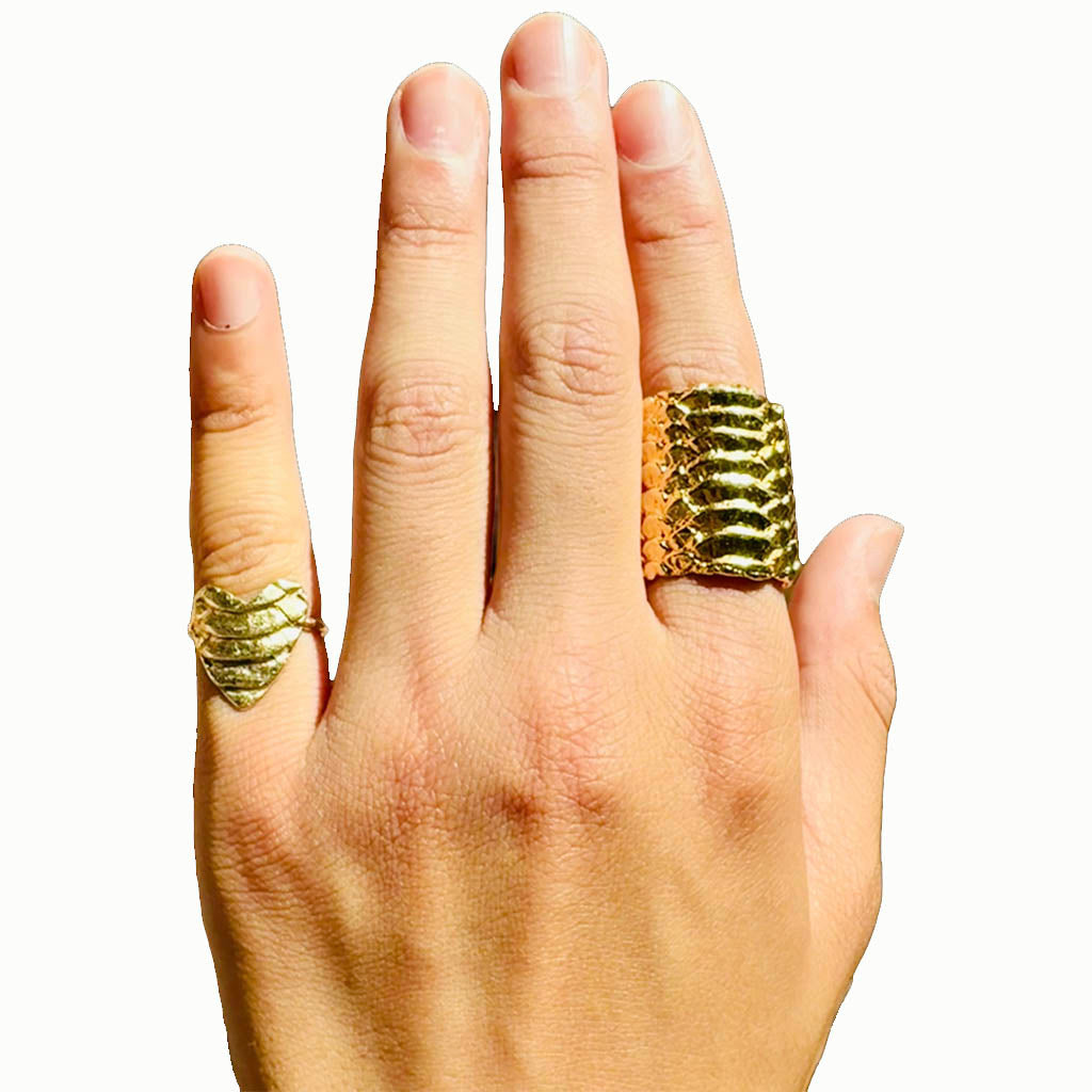 AKI ROC JEWELRY - Fortune Ring | Brass Gold, buy at DOORS NYC