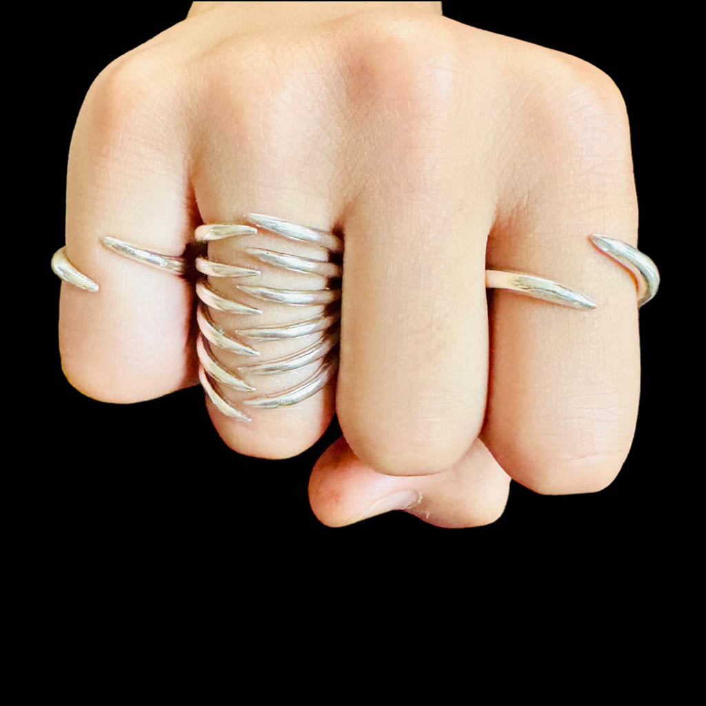 AKI ROC JEWELRY - The Hug Statement Ring | Sterling Silver, buy at DOORS NYC