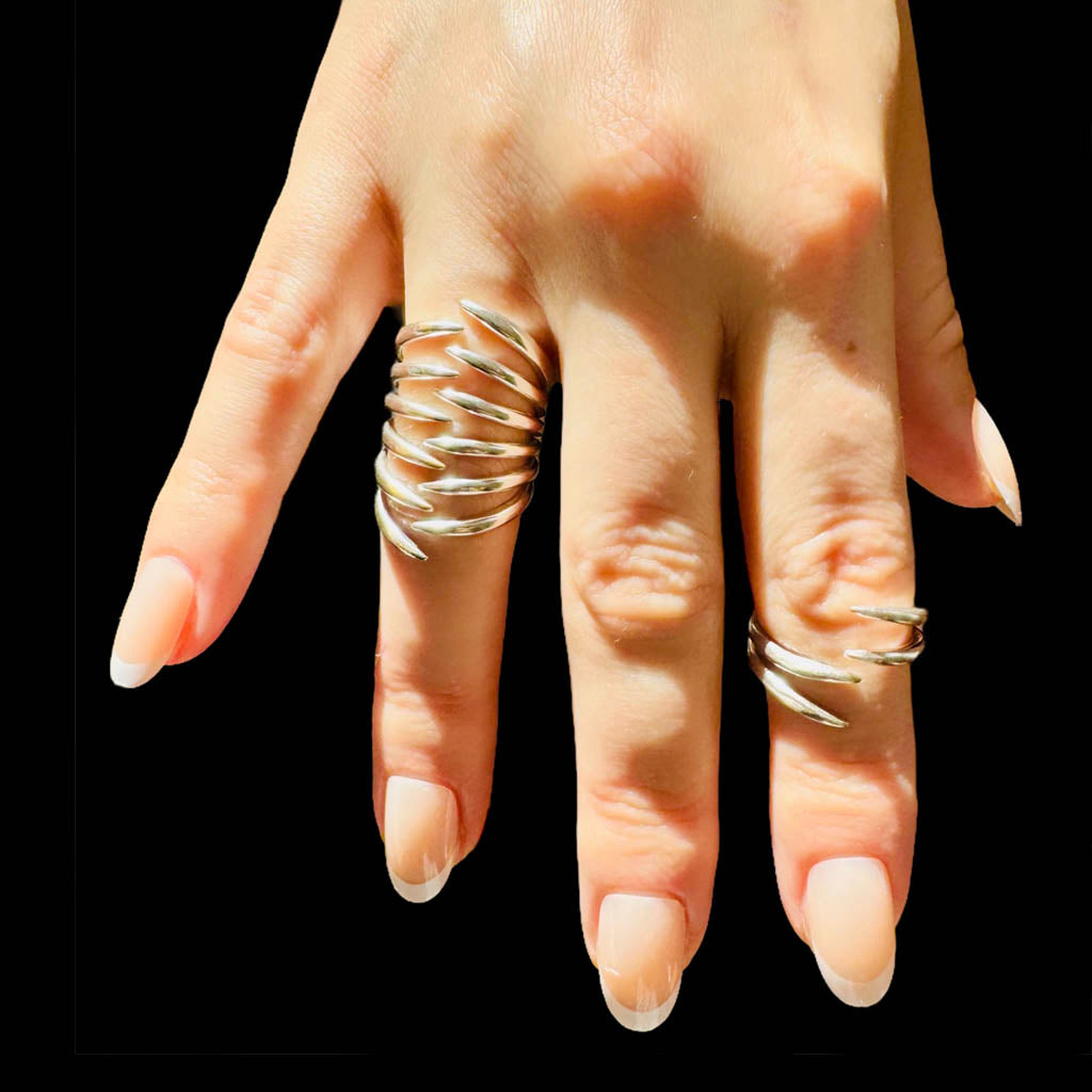 AKI ROC JEWELRY - The Hug Statement Ring | Sterling Silver, buy at DOORS NYC