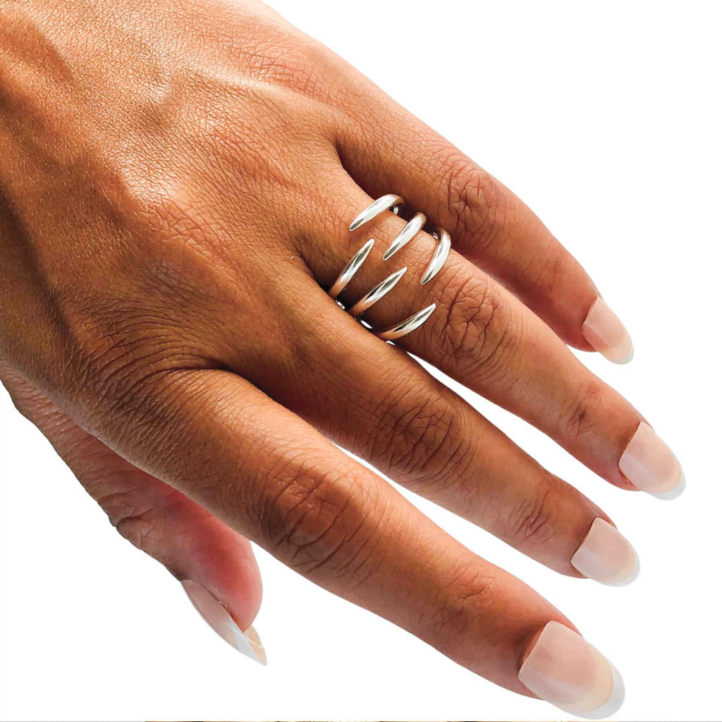 AKI ROC JEWELRY - The Hug Ring Trio | Sterling Silver, buy at DOORS NYC
