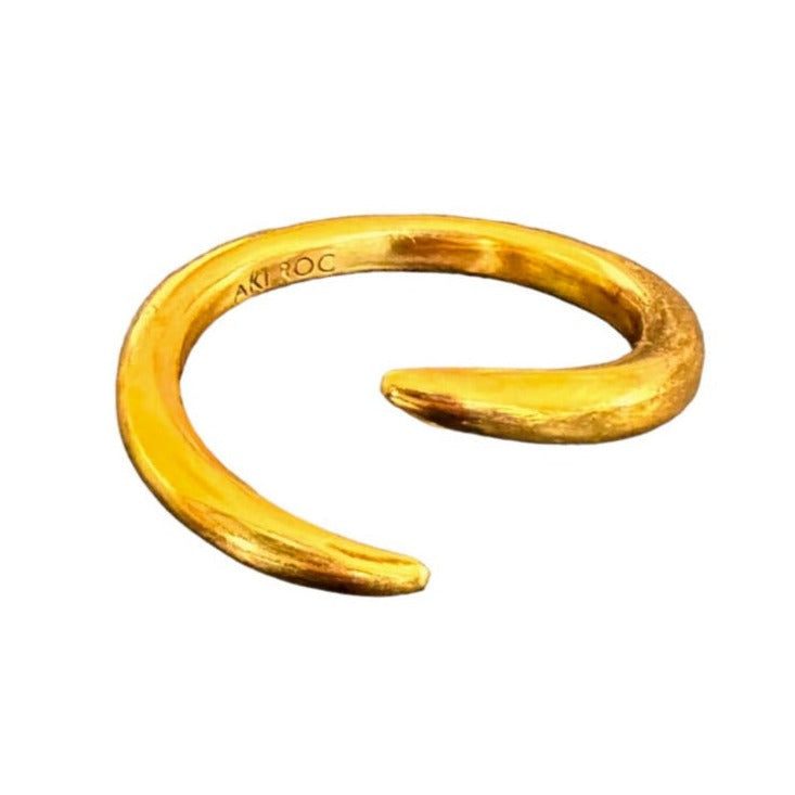 AKI ROC JEWELRY - The Boyfriend Hug Ring | Brass Gold, buy at DOORS NYC