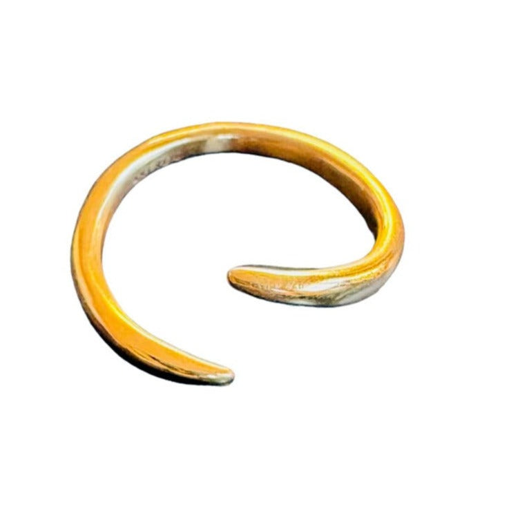 AKI ROC JEWELRY - The Hug Ring | Brass Gold, buy at DOORS NYC
