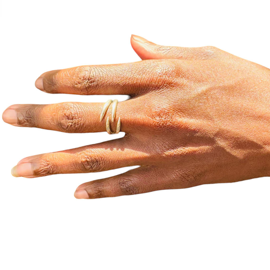 AKI ROC JEWELRY - The Hug Ring Duo | Sterling Silver, buy at DOORS NYC
