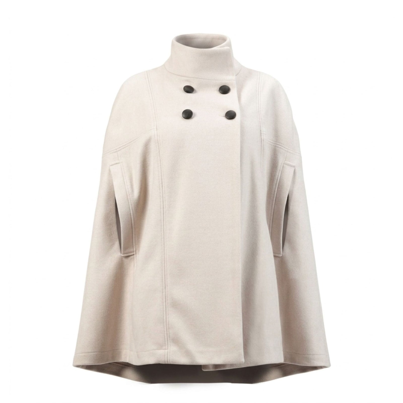 Alyssum Off-white Cape Coat