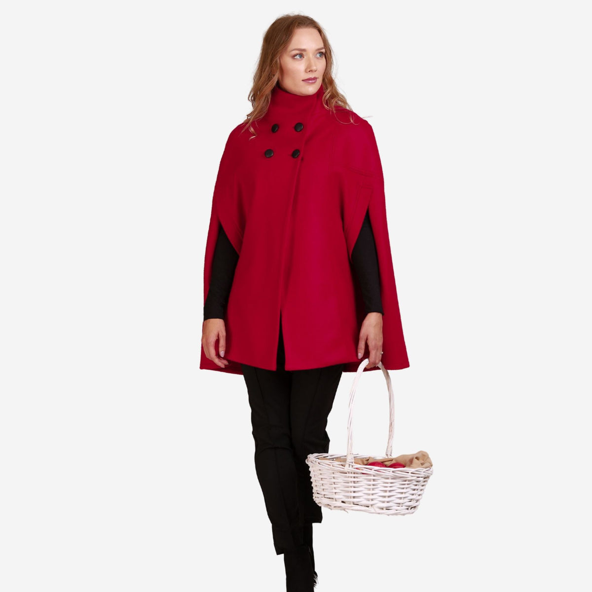 Alyssum Raspberry Cape Coat