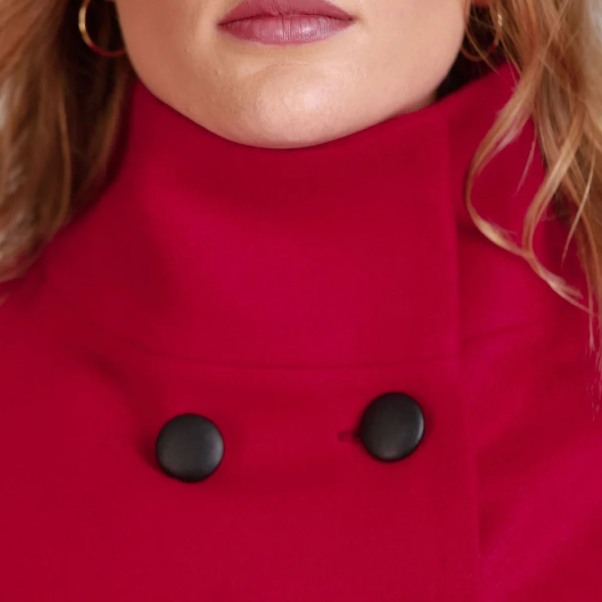 Alyssum Raspberry Cape Coat