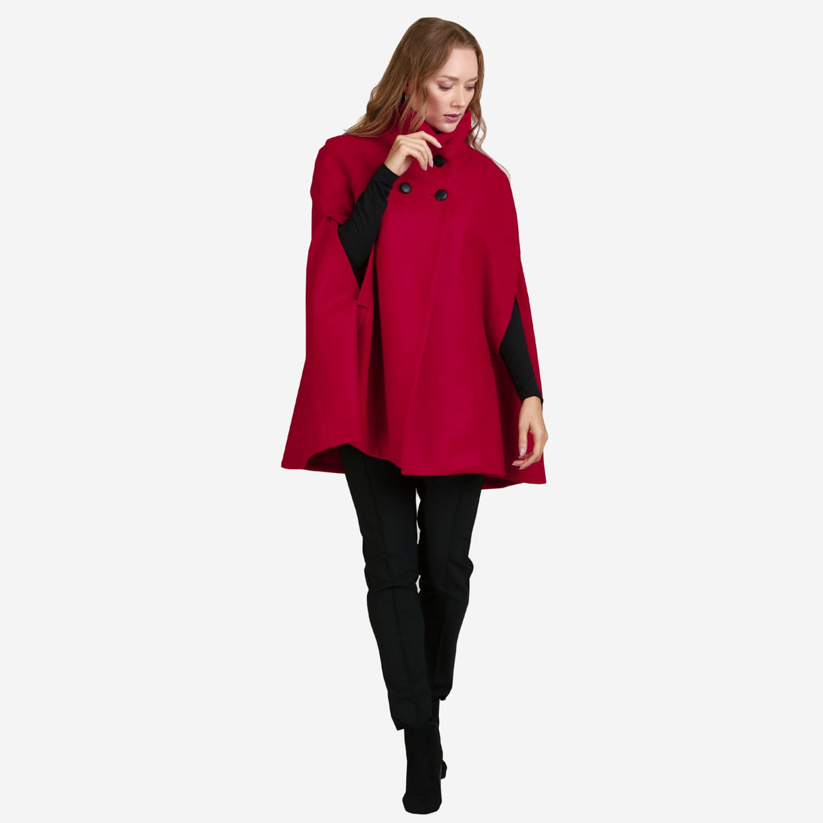 Alyssum Raspberry Cape Coat