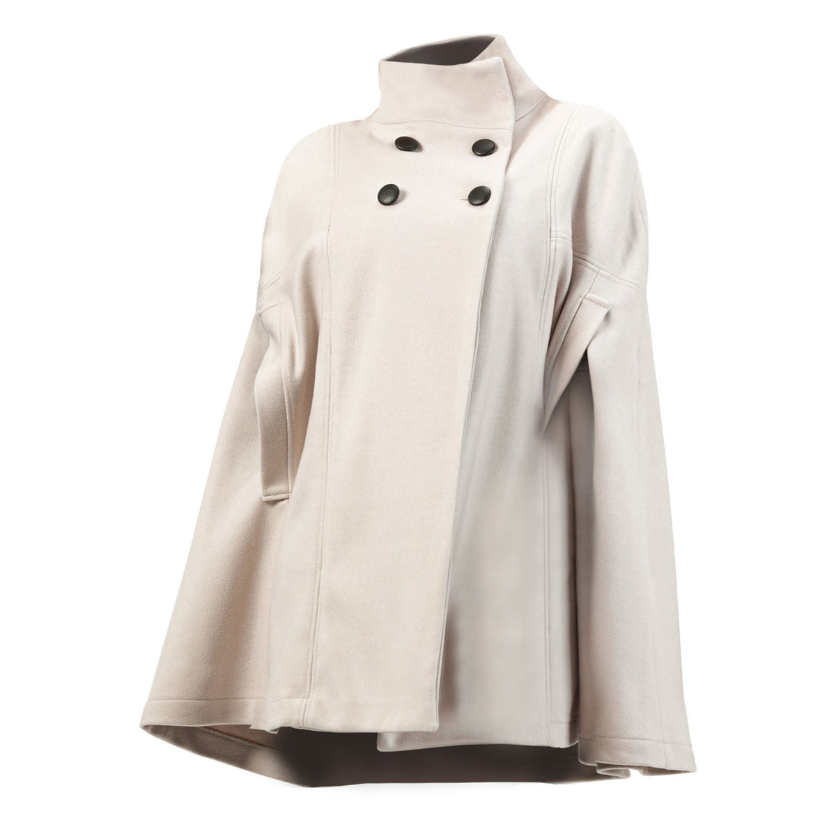 Alyssum Off-white Cape Coat
