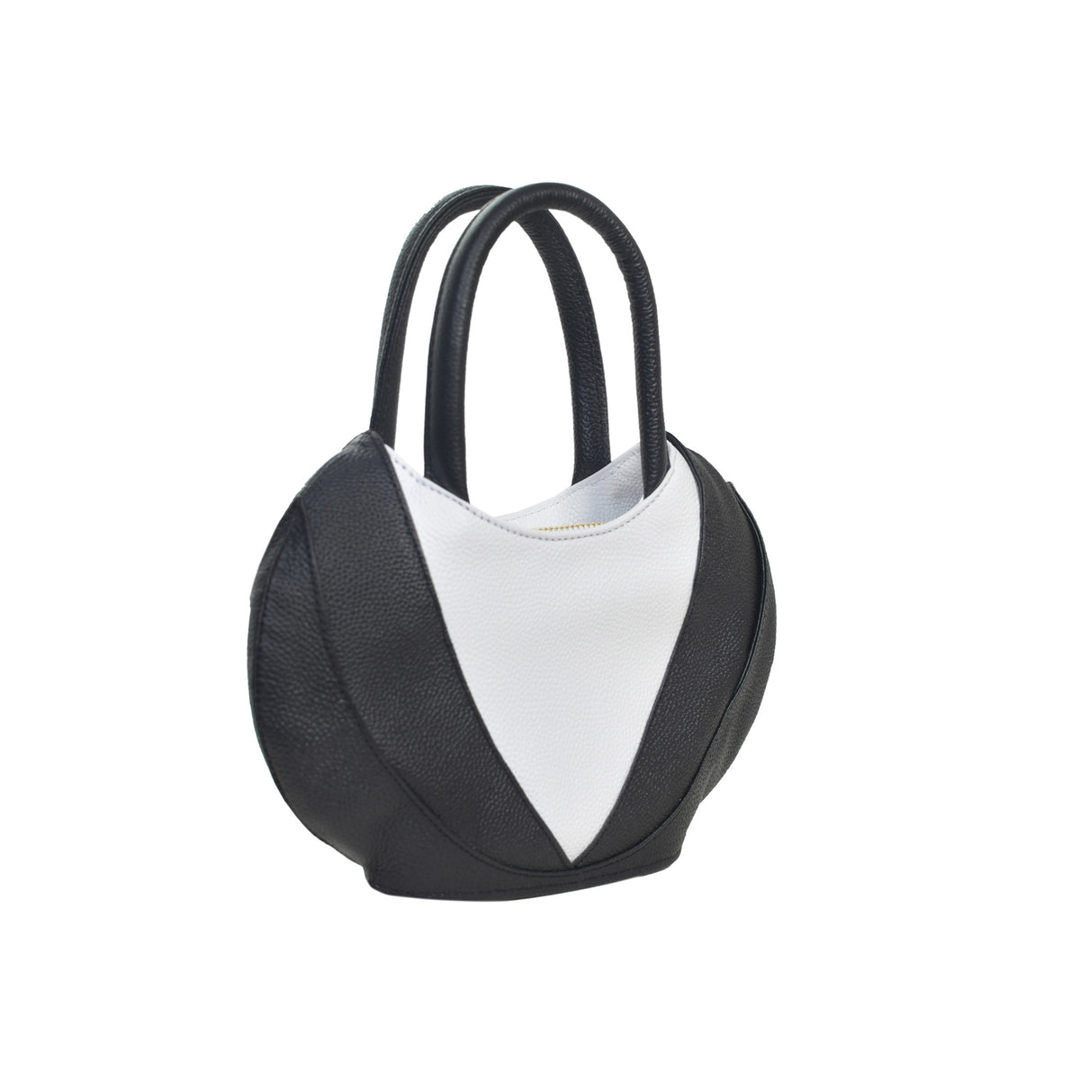 Angled view, Etherea Mini Black and White designed by Made in Neptune