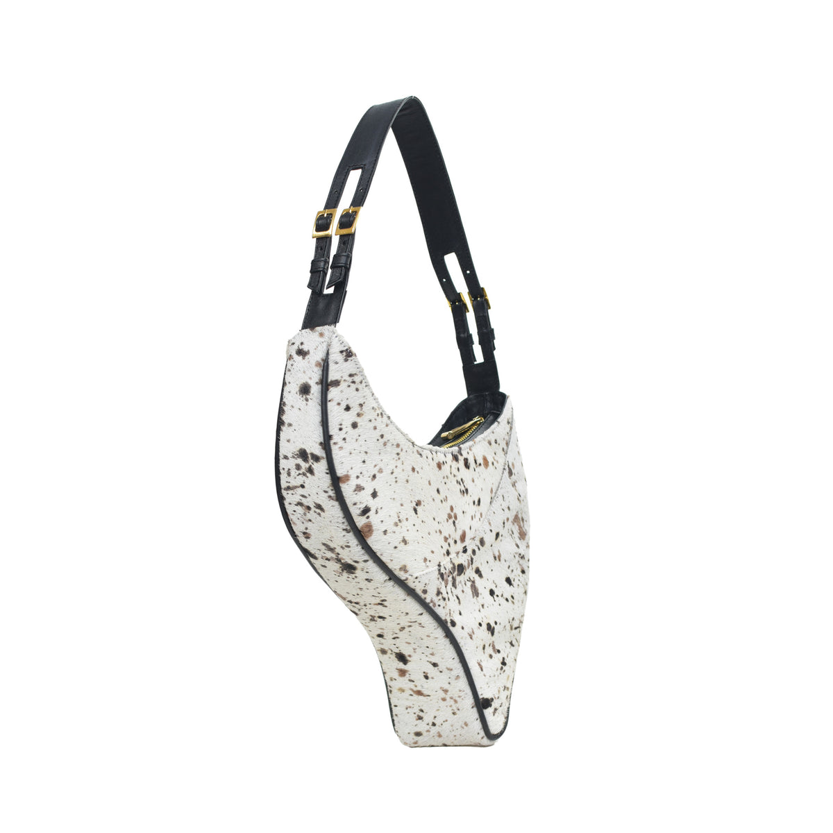 Angled view Arcana Dotted Calf Hair, designed by Made in Neptune