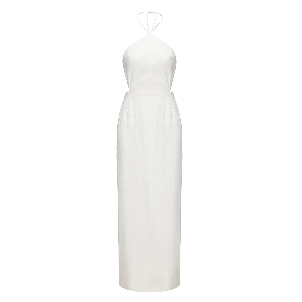 NUAJE NUAJE - Openback Linen Dress, buy at DOORS NYC