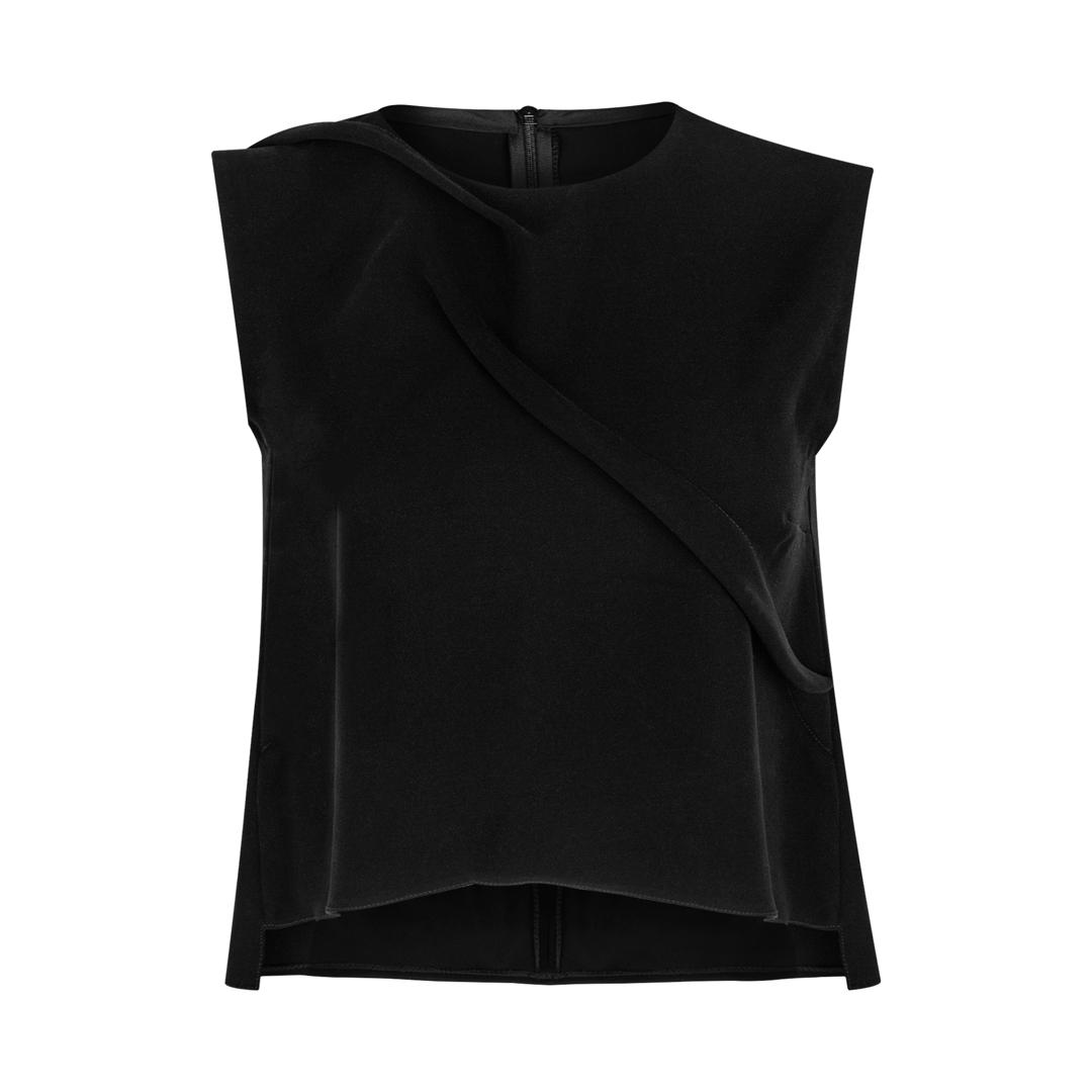 Fluid Crepe Top PR Sample by SAHAR JABERIAN - front