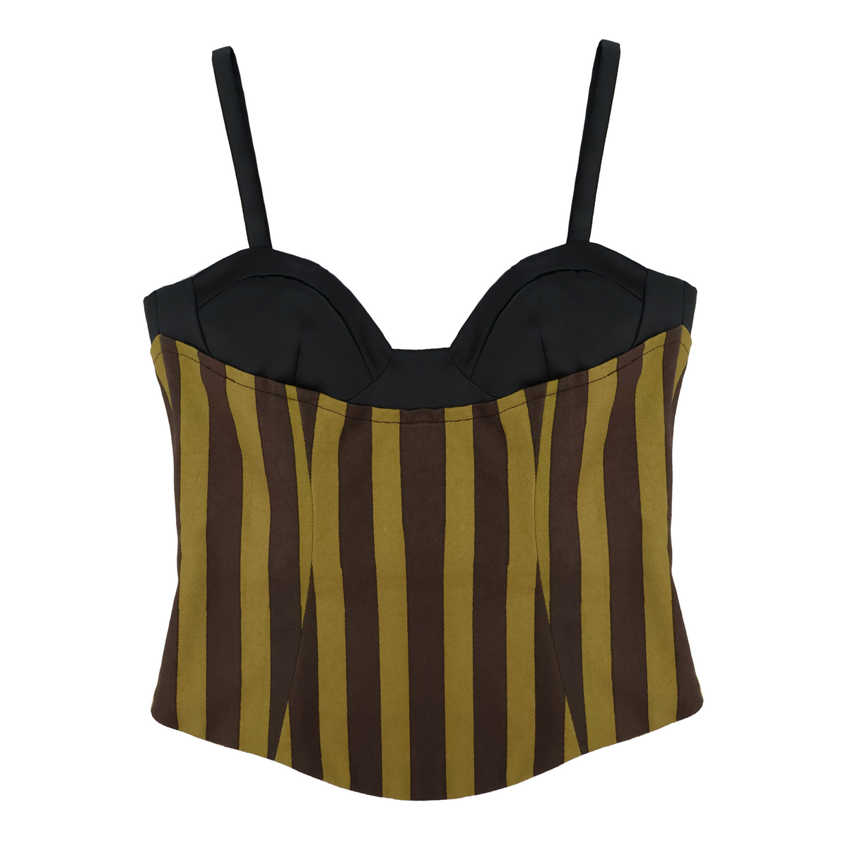 28NATELIER - Brown Stripe Corset, PR Sample at DOORS NYC PR showroom