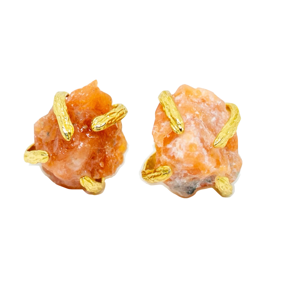 Elemental Birth Natural Sunstones Stud Earrings
