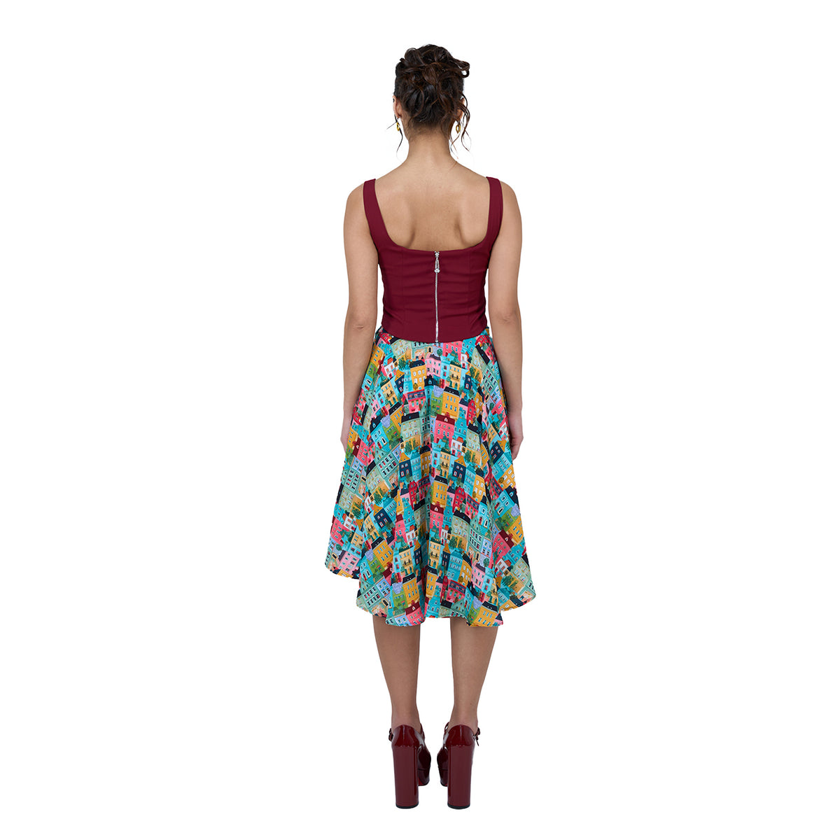 28NATELIER - Burgundy Bow Top, buy at DOORS NYC