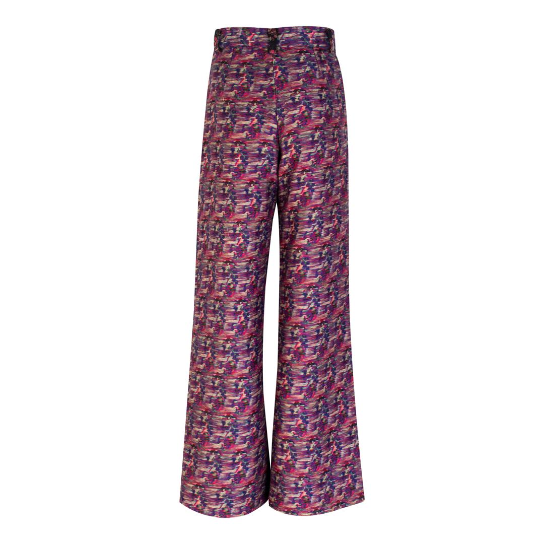 Termeh Pleated Barrel Trousers by SAHAR JABERIAN - back