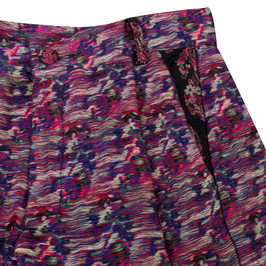 Termeh Pleated Barrel Trousers PR Sample by SAHAR JABERIAN - detail