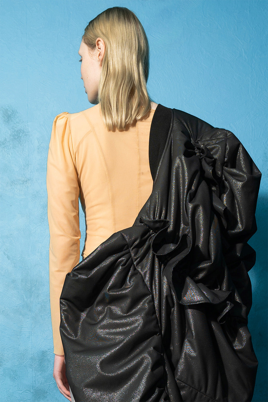 MASHAT - Beige Mesh Top, buy at DOORS NYC